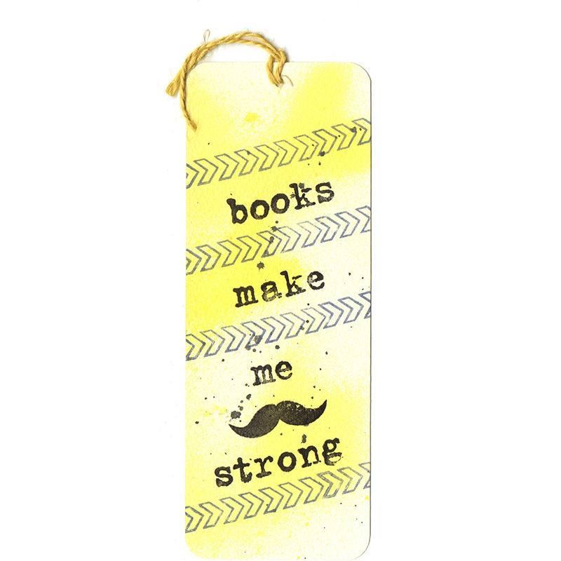 Закладка Books make me strong | Bukio