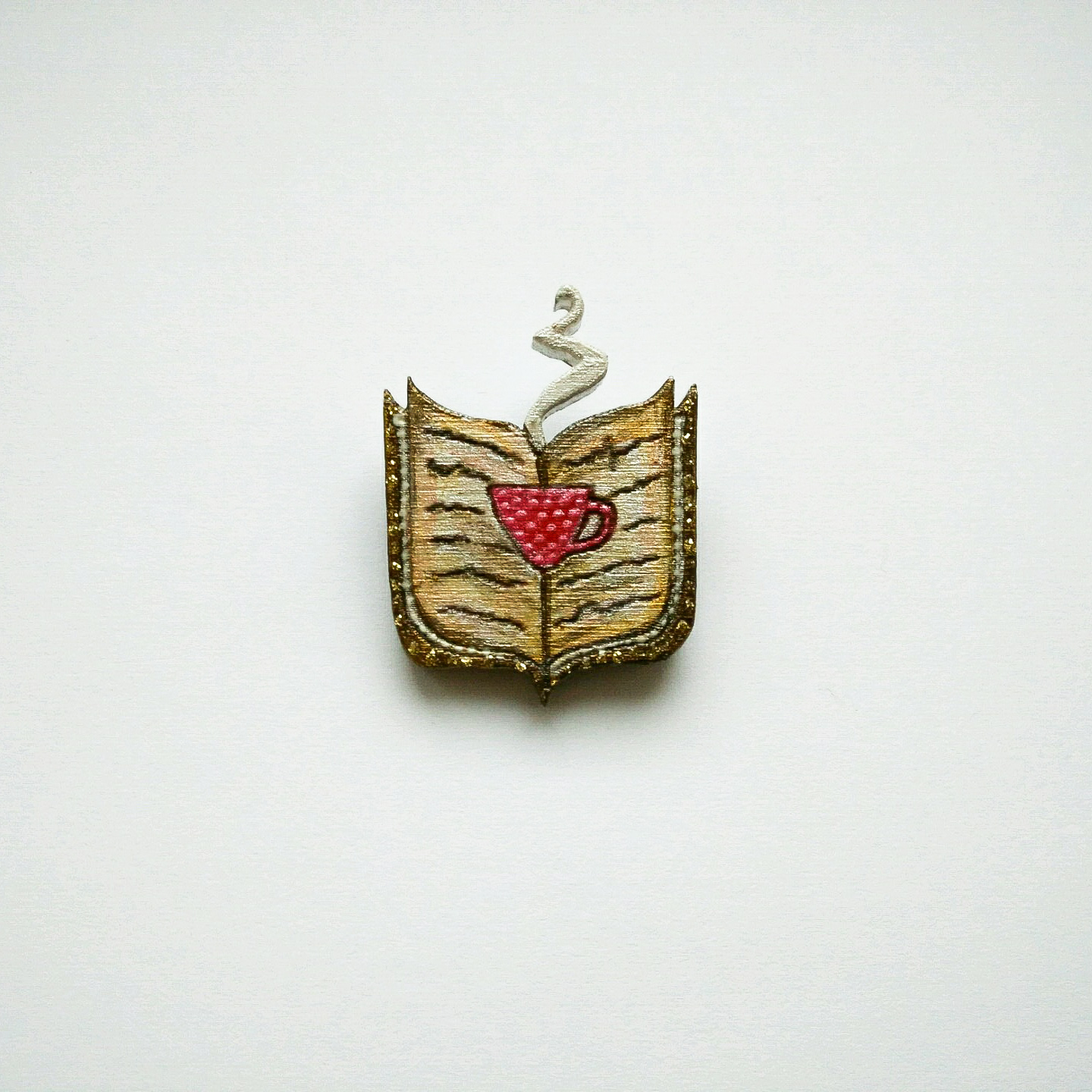 Значок "книга й кава"